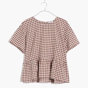 Madewell Medford Top in Textured Gingham